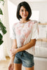 Cool Slice Of Tie Dye Top In Gray