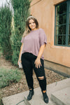 Cozy Cool Tee in Lavender
