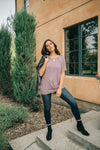 Cozy Cool Tee in Lavender