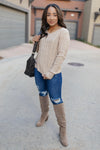 Cozy Cropped Sweater in Oatmeal