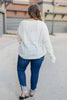 Cozy Cropped Sweater in White