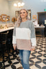 Cream Mix Ribbed Top