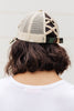 Criss Cross Ponytail Baseball Cap in Camo