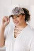 Criss Cross Ponytail Baseball Cap in Cheetah