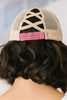 Criss Cross Ponytail Baseball Cap in Red