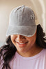 Criss Cross Ponytail Baseball Cap in Slate