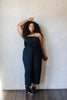 Cropped Tube Top Jumpsuit In Black