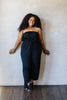 Cropped Tube Top Jumpsuit In Black