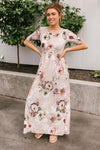Date Night Maxi in Taupe