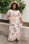 Date Night Maxi in Taupe