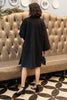 Deconstructed Oversized Trench Coat in Classic Black