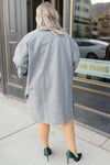 Deconstructed Oversized Trench Coat in Stone Gray