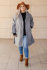 Deconstructed Oversized Trench Coat in Stone Gray