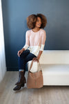 Delightfully Dipped Dusty Rose Top