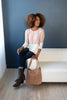 Delightfully Dipped Dusty Rose Top