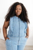 Denim Ruffles Jumpsuit
