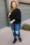 Designed For Details Sweater in Black
