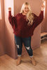 Designed For Details Sweater in Wine