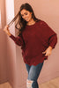 Designed For Details Sweater in Wine