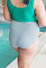 Dressed Up in Gingham Swim Bottoms