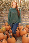 Dusted With Colors in Hunter Green