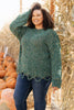 Dusted With Colors in Hunter Green