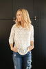 Eden Sheer Top in Ivory