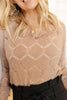 Eden Sheer Top in Mocha
