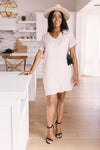 Elegantly Embroidered Shirt Dress