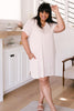 Elegantly Embroidered Shirt Dress