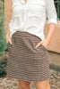 Elly Tweed Skirt in Hazelnut