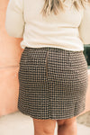 Elly Tweed Skirt in Hazelnut