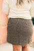 Elly Tweed Skirt in Hazelnut