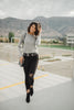 Elvira Hole In One Heather Gray Sweater