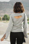 Elvira Hole In One Heather Gray Sweater