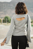 Elvira Hole In One Heather Gray Sweater