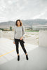 Elvira Hole In One Heather Gray Sweater