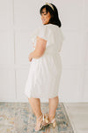 Embroidered Coral Floral Dress