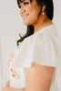 Embroidered Coral Floral Dress