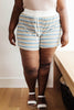 Emery Striped Shorts in Blue