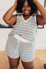Emery Striped Tank in Blue