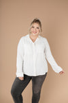 Every Girl's Go-To White Button Down