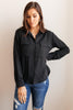 Every Girl's Go To Black Button Down