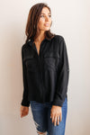 Every Girl's Go To Black Button Down