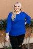 Eyelet Detailed Trumpet Sleeve Top