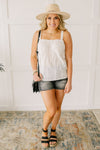 Eyelet You Know Camisole In Off-White