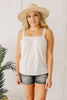 Eyelet You Know Camisole In Off-White