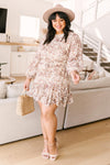Fancy Me Floral Dress in Ivory