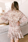 Fancy Me Floral Dress in Ivory