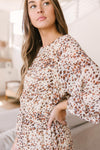 Fancy Me Floral Dress in Ivory